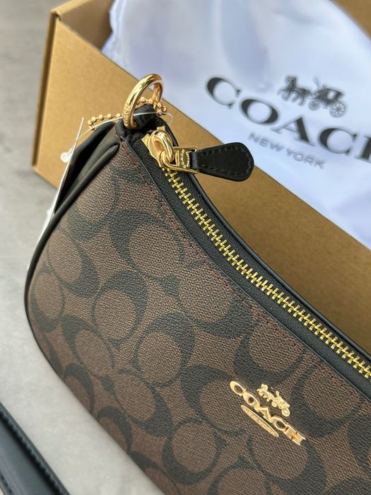 Сумка Coach Teri brown жіноча сумочка коач женская