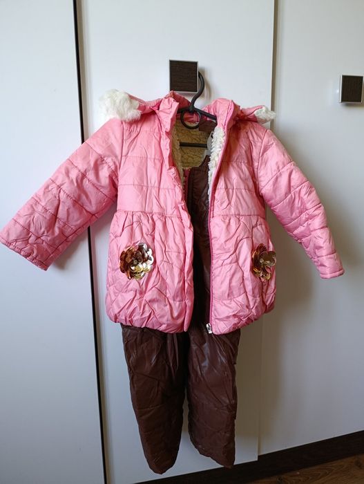 Куртка зимова з штанами для дівчинки