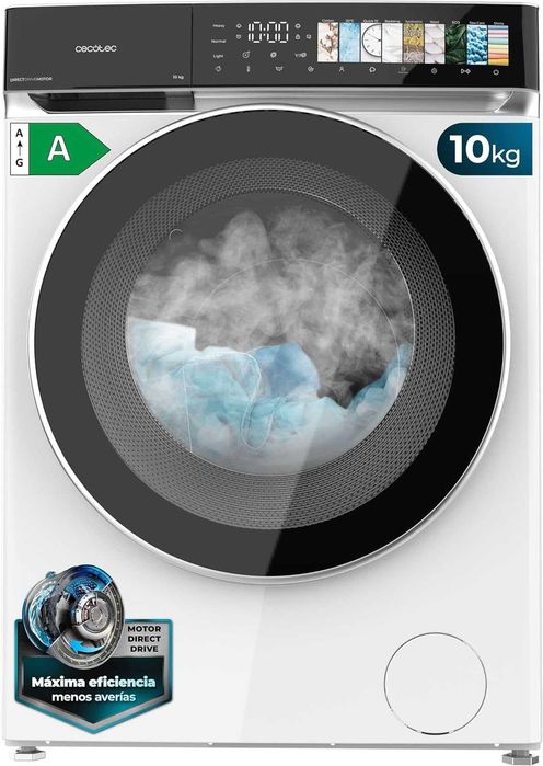 Maquina de Lavar 10kg Cecotec Bolero DressCode 10970 (topo de gama)