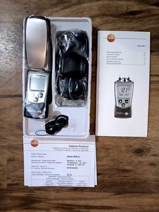 Testo 606-2 Вологомір для дерева, бетону, стяжки, штукатурки, повітря