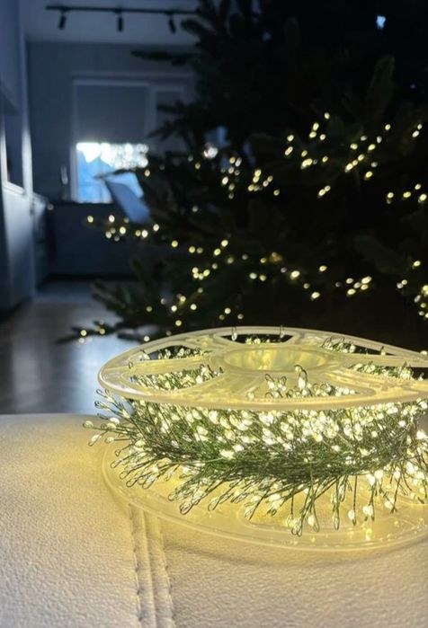 ХІТ 2026 р. Гірлянда Мішура 30 м на USB з пультом. Гірлянда Штора Роса