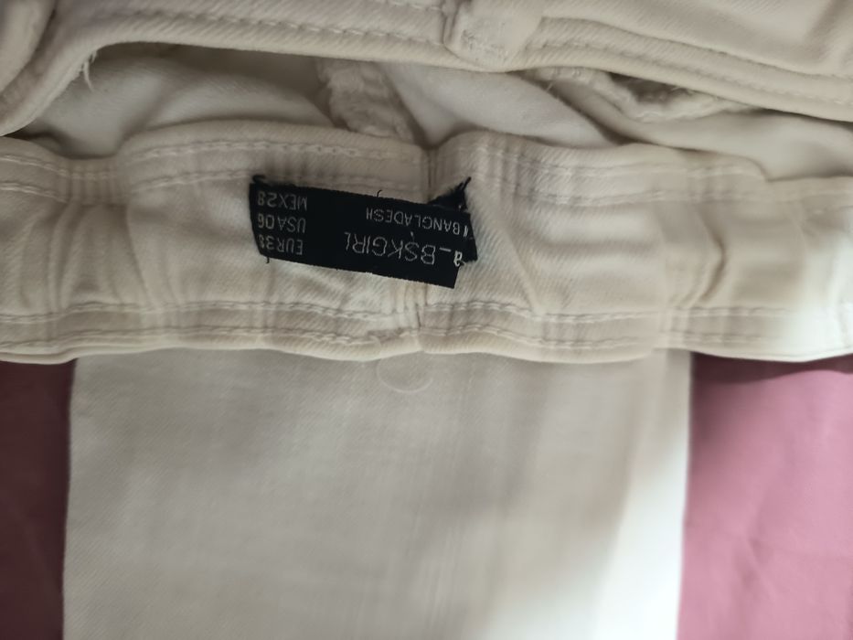 Skinny jeans brancas Bershka