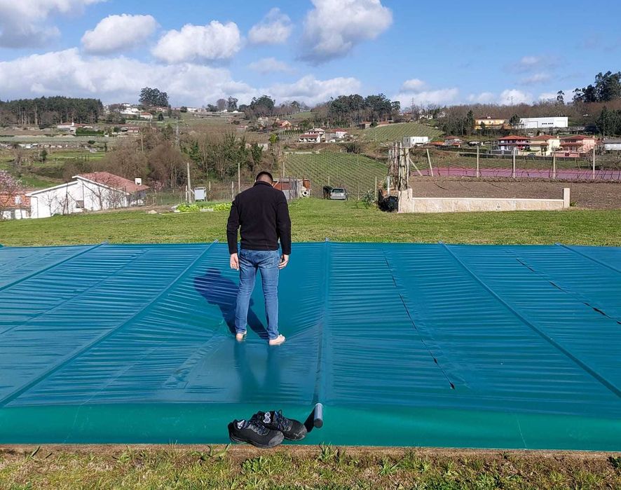 Coberturas de piscina em lona PVC