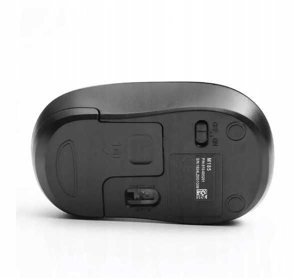 Mysz myszka bezprzewodowa Logitech M185 komputerowa optyczna szara