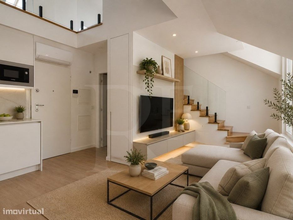 Duplex com terraços e mezanino - Anjos 49