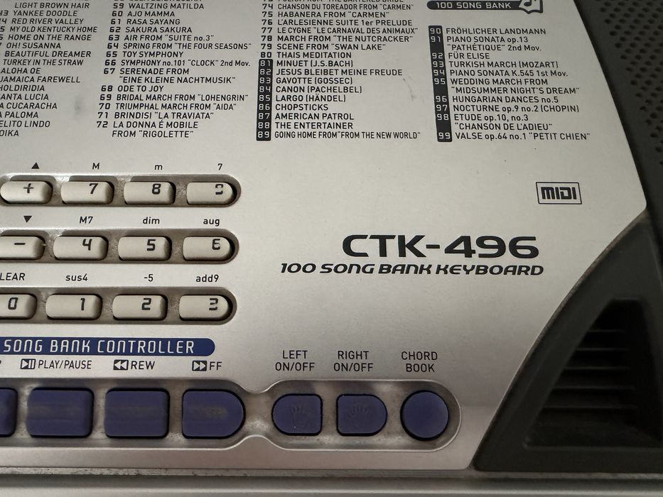 Teclado Casio CTK-496