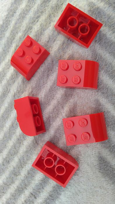 Lego 6215 Skos 2x3 Czerwony 4 szt. Nowe Nowe Dostępna większa ilość