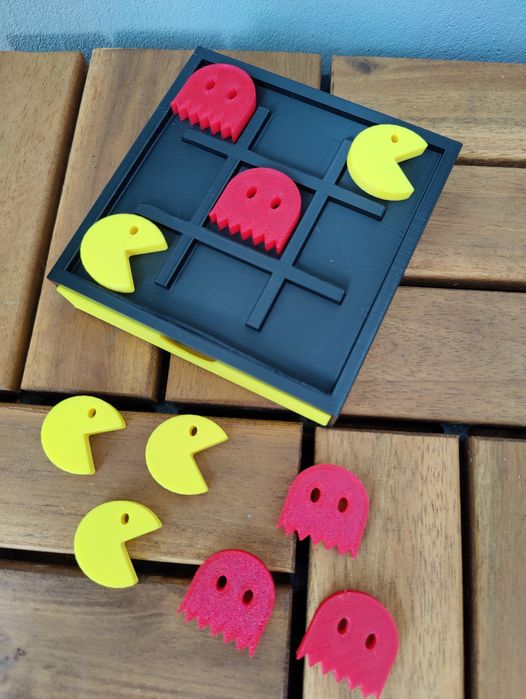 Gra kółko i krzyżyk Pacman Tic Tac Toe 10x10cm podróżna kieszonkowa