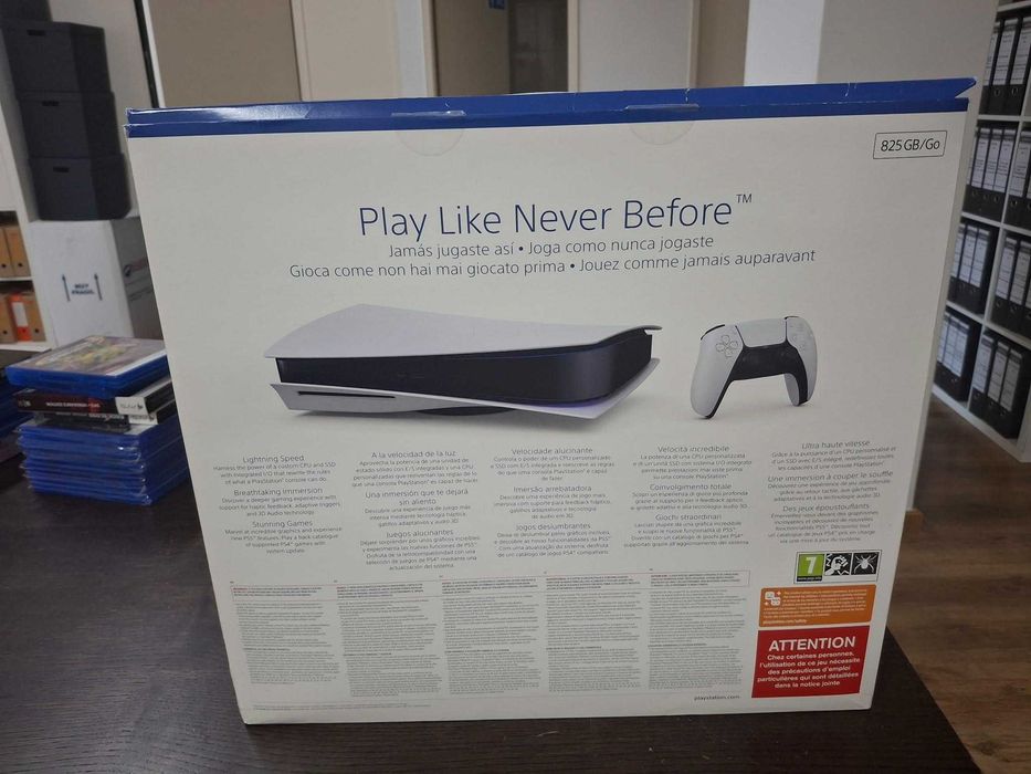 PlayStation 5 com jogos