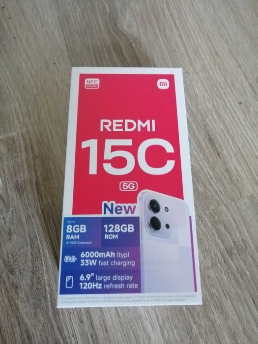 Redmi 15C 4+4GB 128GB 5G Zielony
