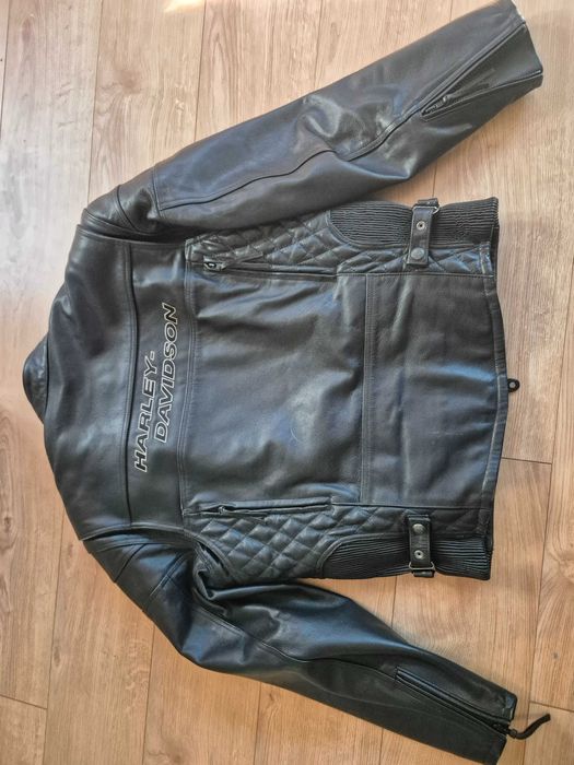 Casaco pele Harley Davidson tamanho L