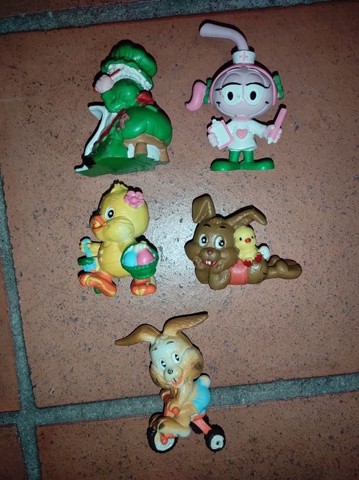 Bonecos antigos de coleção anos 80