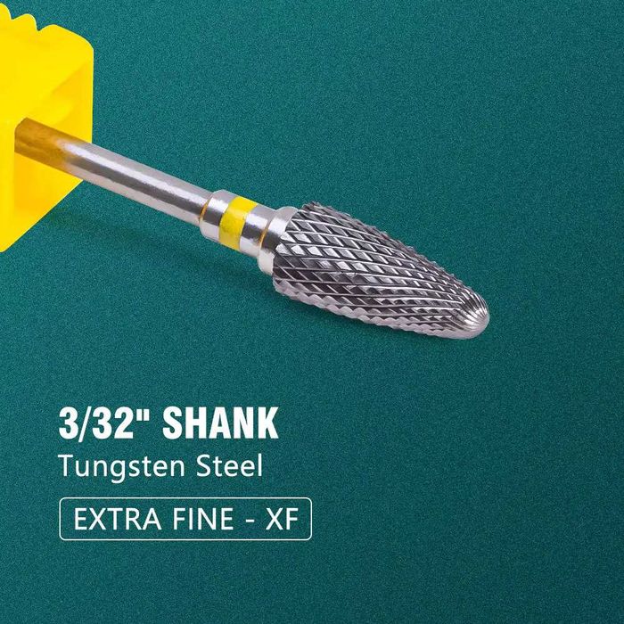 Маникюрная стальная фреза для ногтей Extra Fine XF [новая]