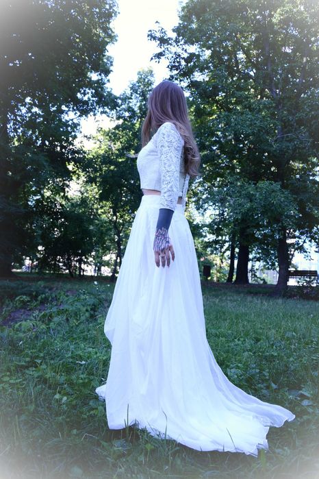 Dwuczęściowa Suknia Ślubna Boho