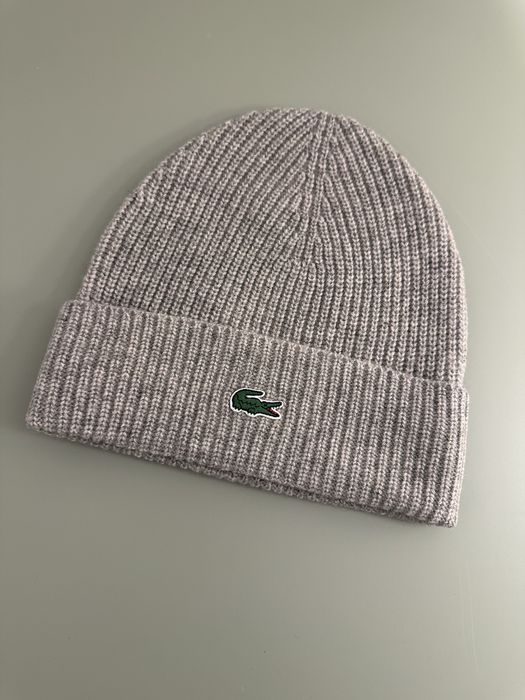 Gorro Lacoste cinza