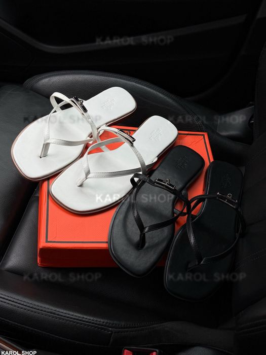 Шльопанці шльопки 38 розмір довжина  24 см вєтнамки в стилі Hermès Miss Sandal