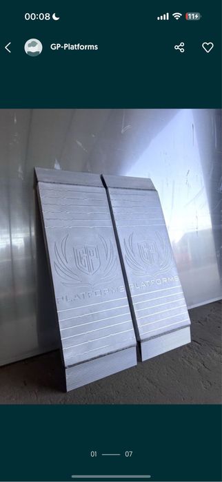 Rampy / najazdy / trapy / dokładki / przedłużki aluminiowe