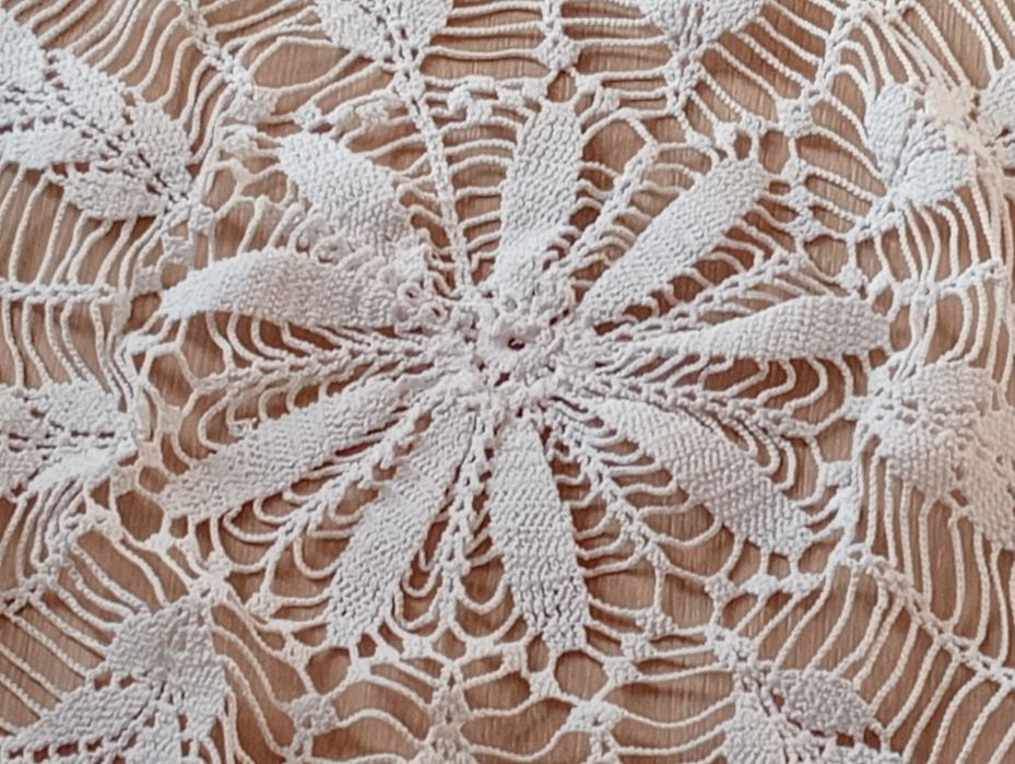 Toalha feita á mão renda