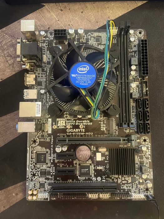 Procesor I5 7400 i płyta główna GA-B150M-HD3 !OPIS!