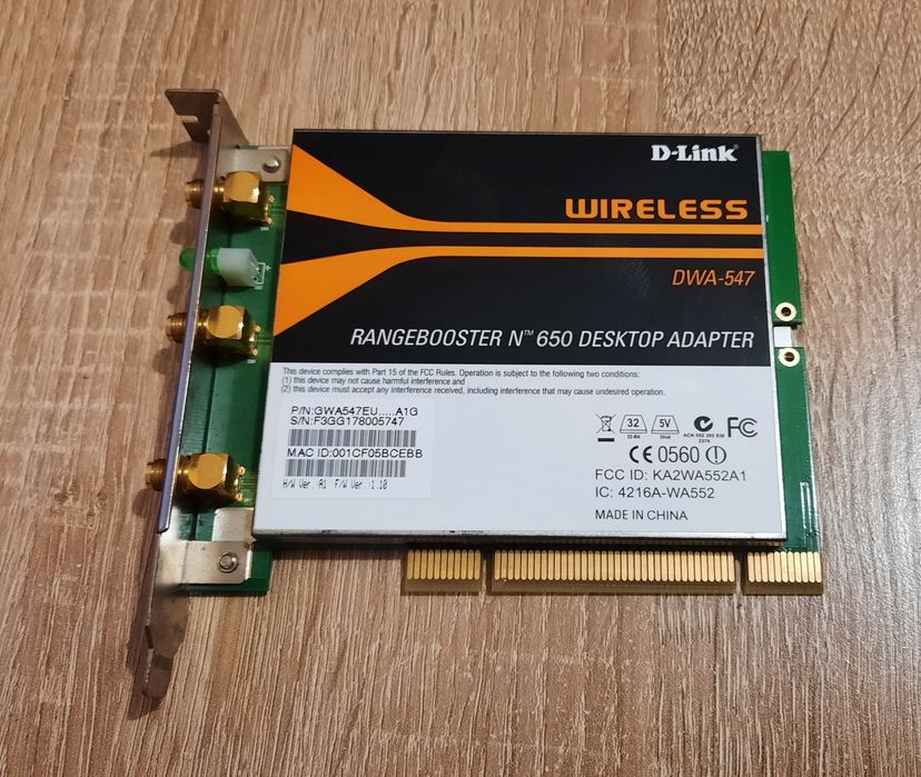 Karta sieciowa wifi D-Link DWA-547