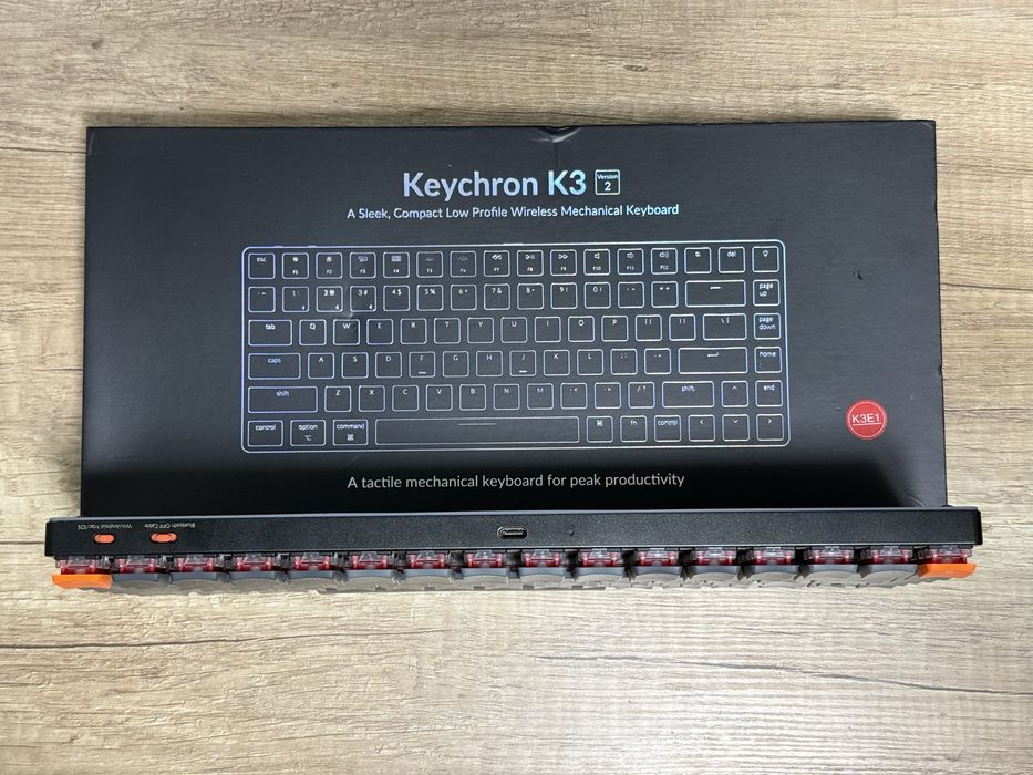Keychron K3 V2 механічна клавіатура Red свічі повний комплект