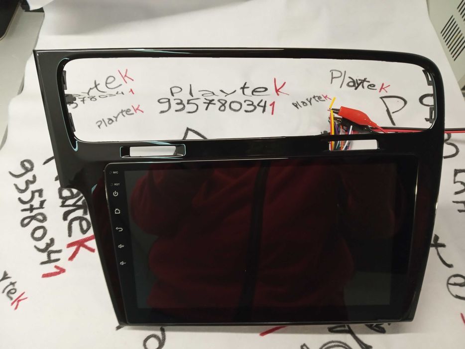 Rádio GOLF 7 - Android 13 – 2 DIN GPS WIFI - Novo Garantia PRETO