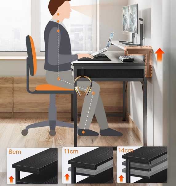 Mesa secretária prateleira ajustável e gavetas 120x50 NOVO ENVIOGRÁTIS