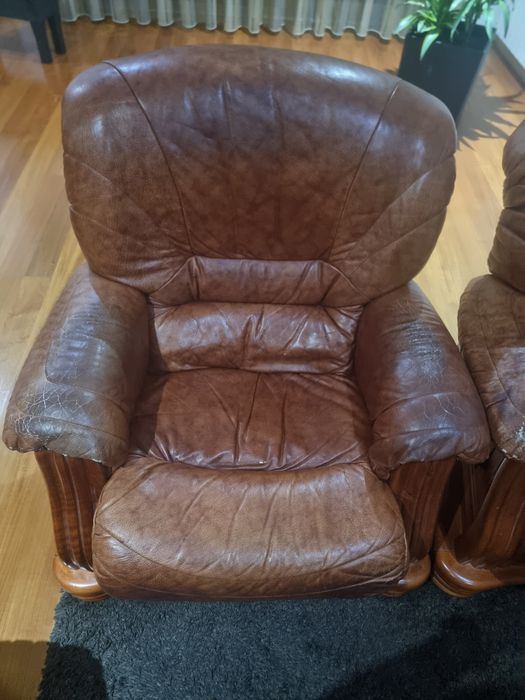 Conjunto de sofás - madeira de cerejeira