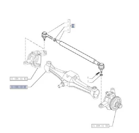 Drążek kierowniczy NEW HOLLAND TD 8756,9193