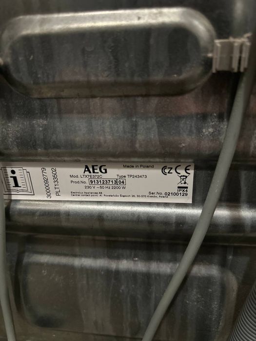 Вертикальна пральна машина AEG 7000 Series 1-7 кг