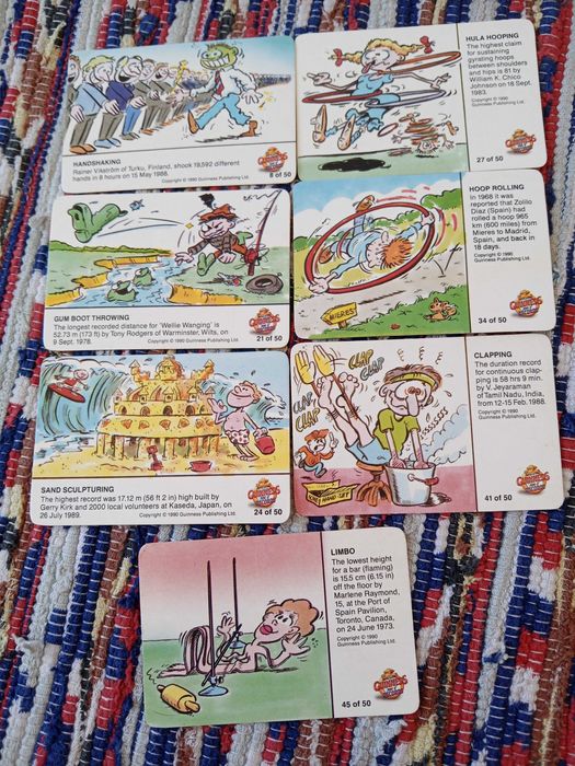 Cards/Guinness Book of Records Cards - 1990