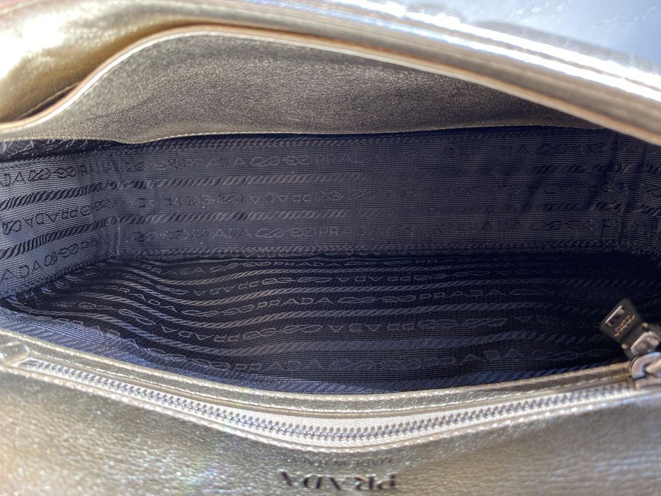 Nowa torebka Prada Diagramme Gold bag na ramię crossbody oryginalna