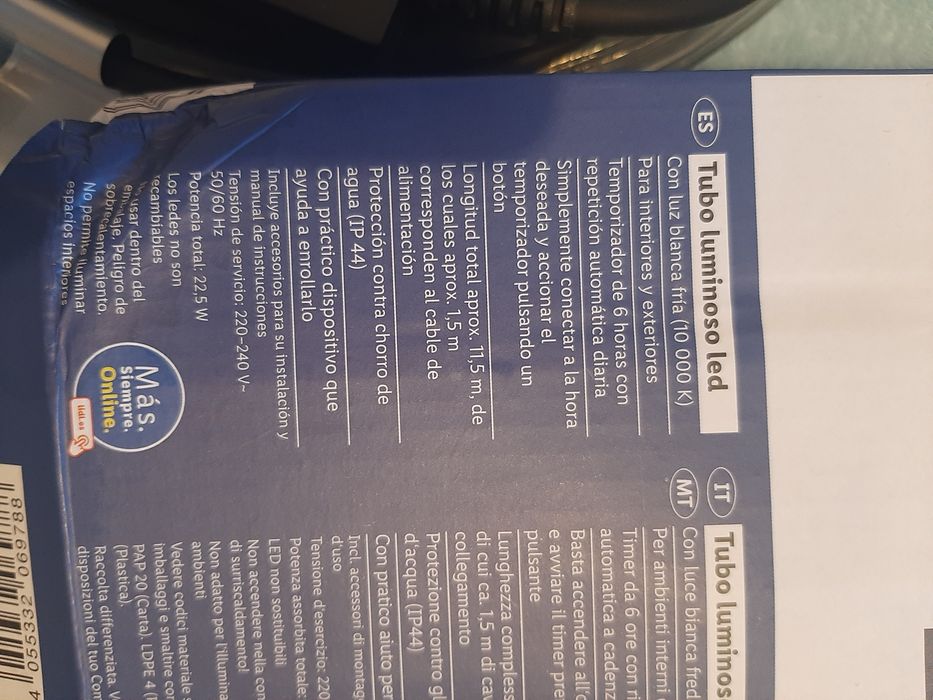 Luz led nova 11 metros