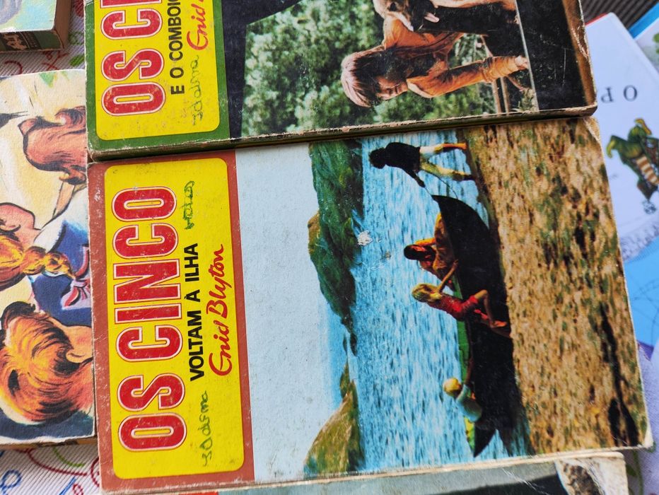 Livros os cinco e os sete enid blyton antigos anos 50/60