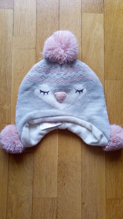Carapuço pinguim para menina