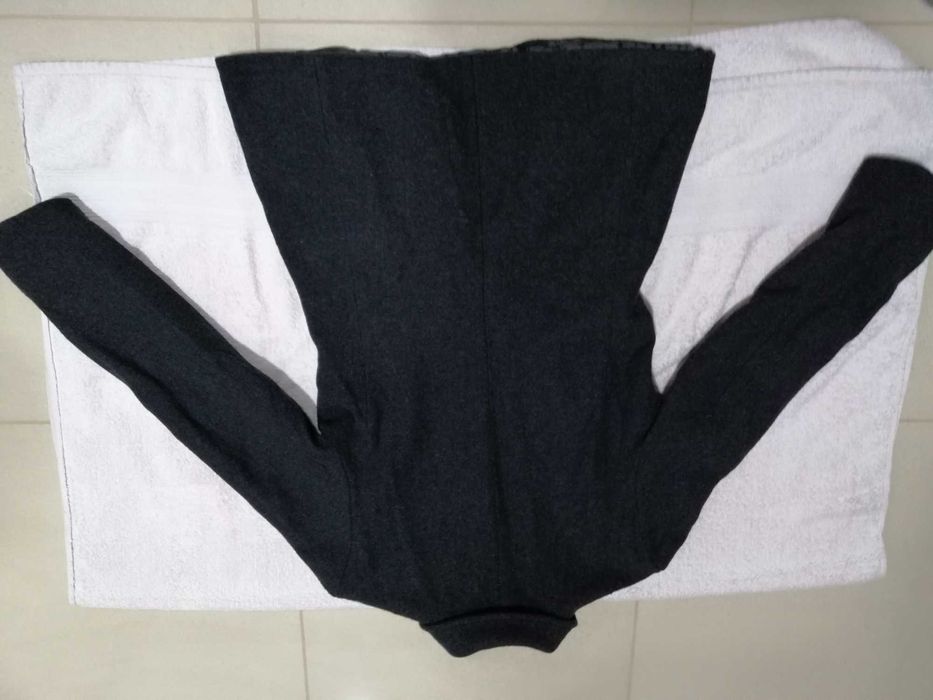 Casaco cinzento, Corte Play, tamanho S