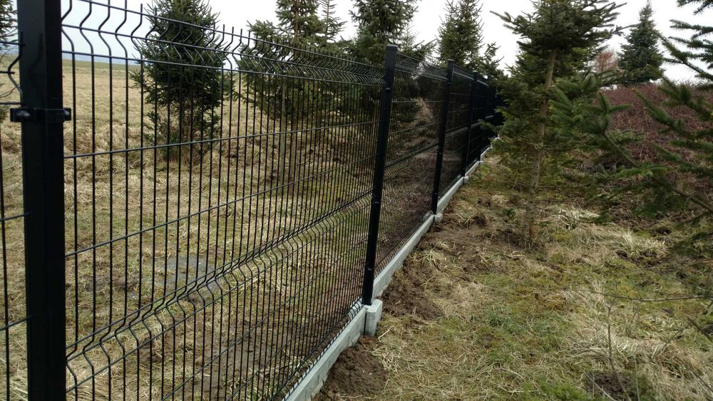 ogrodzenie panelowe kompletne h 1,78 kolor  100mb podmurówka