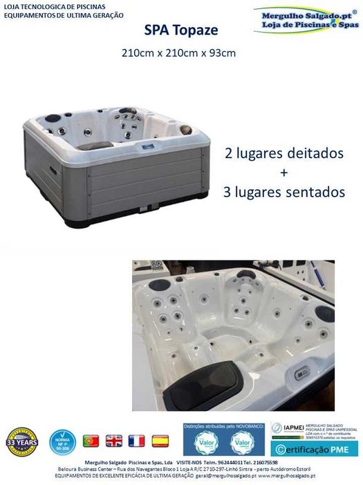 Spa Hidromassagem TOPAZE - Mergulho Salgado Piscinas e Spas