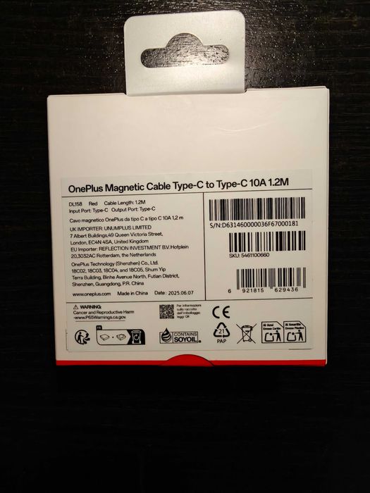 OnePlus Magnetic Cable Type-C to Type-C