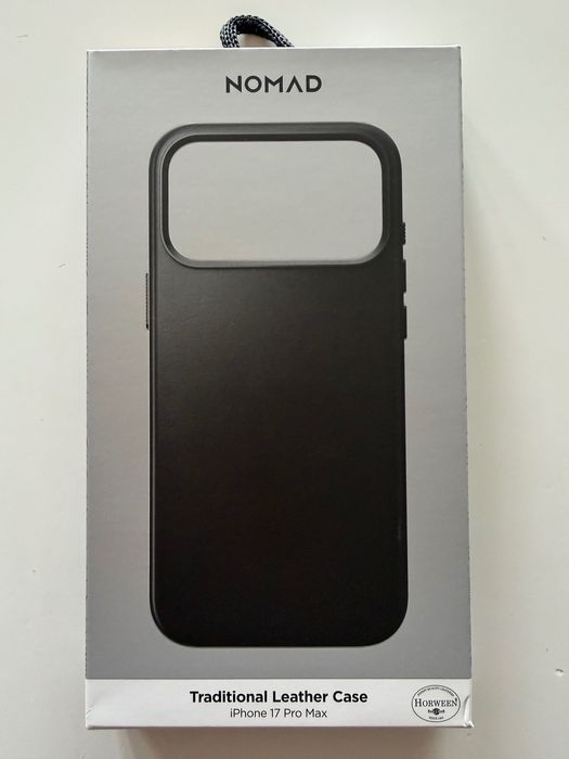 Etui Case Plecki Skórzane iPhone 17 Pro Max NOMAD Traditional Leather Czarne NOWE