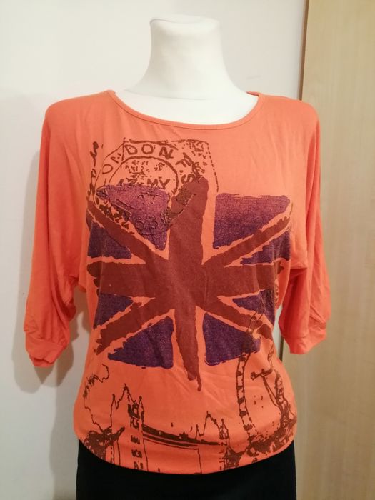 Pomarańczowa bluzka rozmiar L