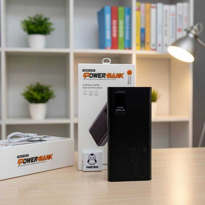 Повербанк великої ємності 30000 mAh 22.5W • Для подорожей