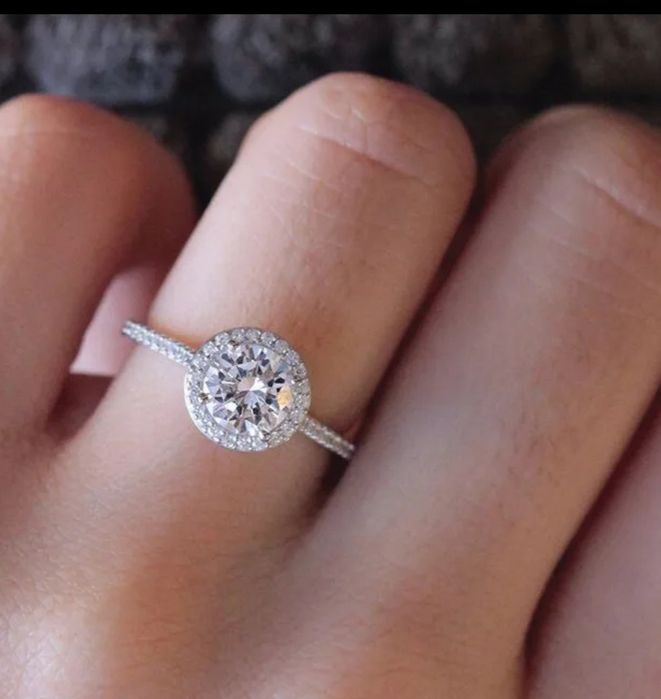 Колечко бижутерия круглое,17,5 размер