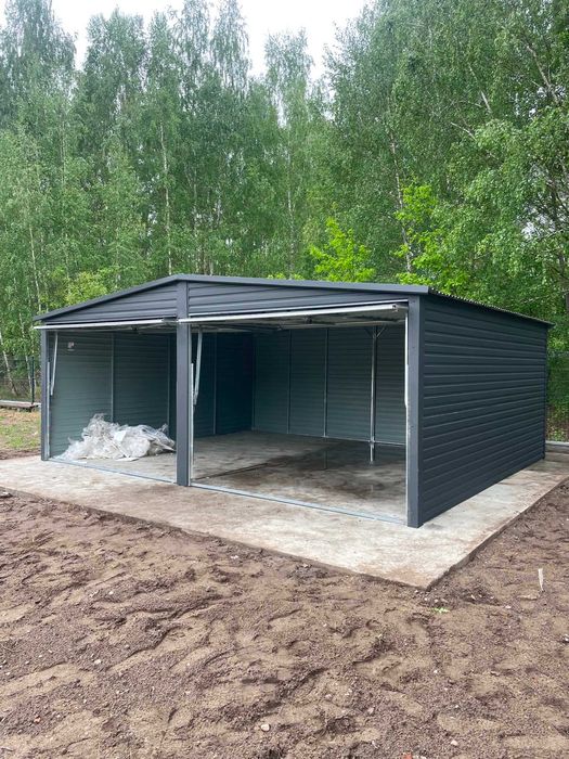 Garaż blaszany 6x5 PREMIUM