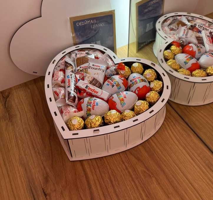 Солодкий бокс, Солодкий подарунок, Кіндер бокс, Подарок девушке, маме