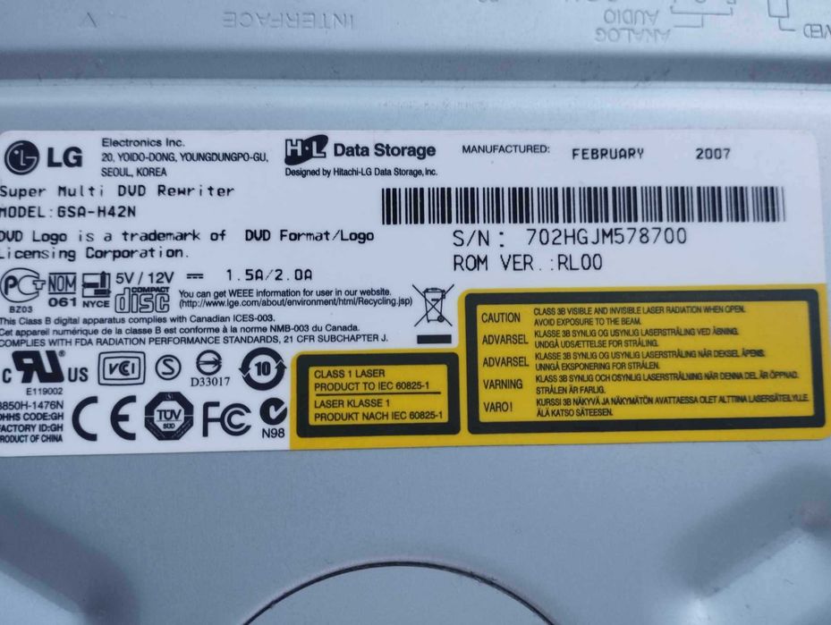 nagrywarka LG dvd rw duallayer