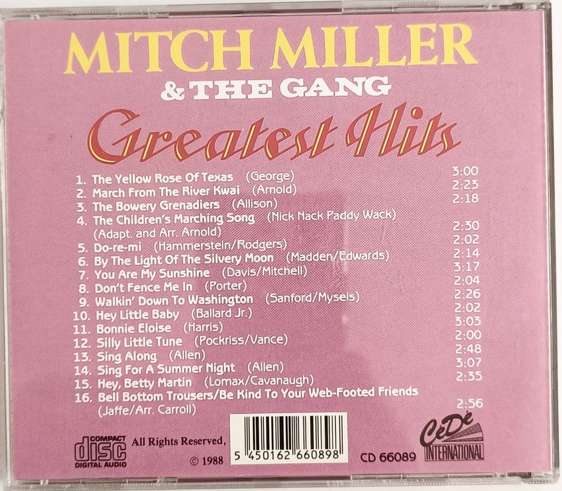 Mitch Miller & The Gang Greatest Hits 1988r