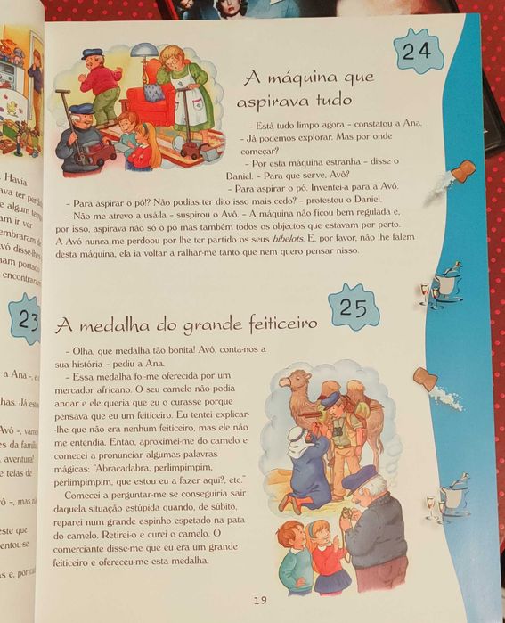 Livro O avô conta 365 histórias