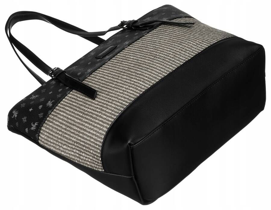 duża shopperka damska na regulowanych uchwytach - david jones