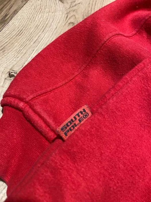 Bluza męska southpole rap hiphop boxy Y2k Logo haft czerwony M L jnco